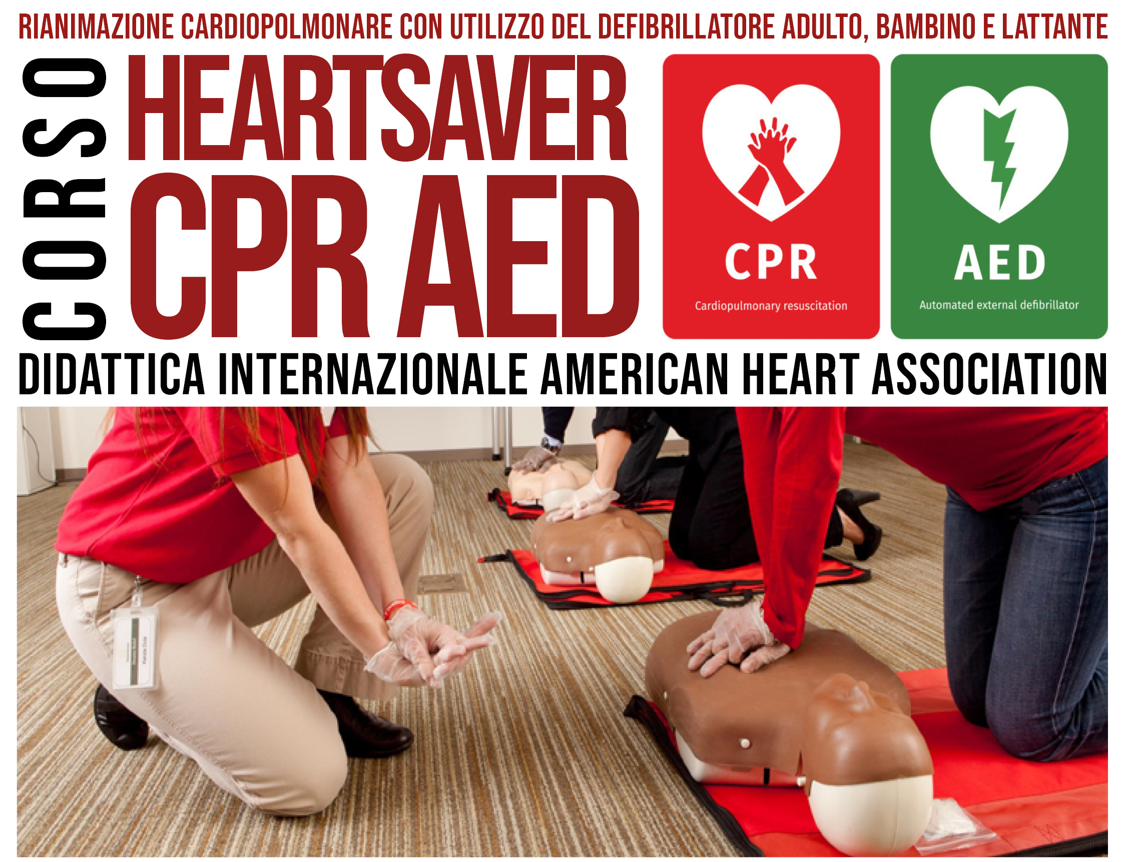 Corsi di primo soccorso HeartSaver CPR AED American Heart Association – Perugia