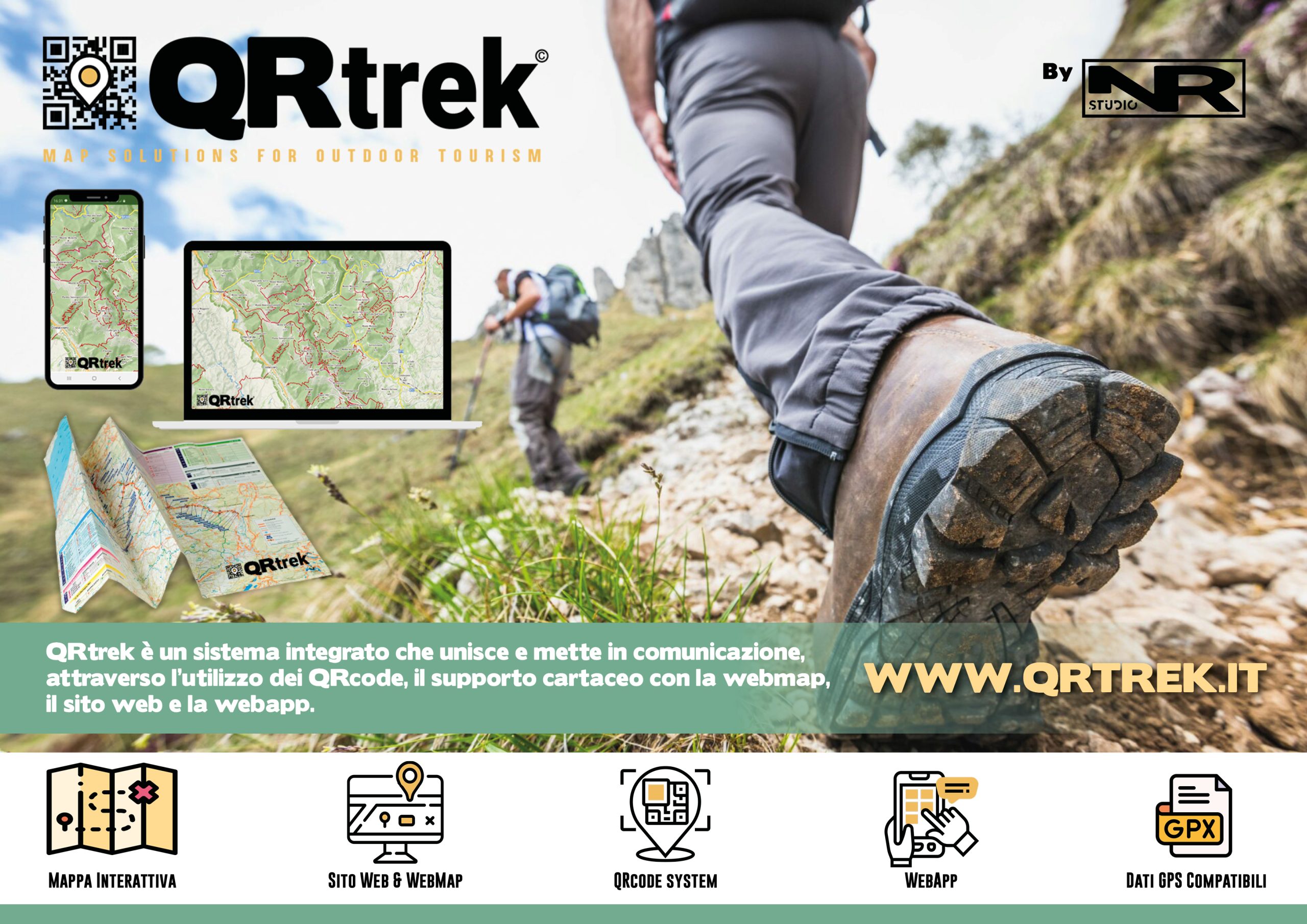 QRtrek il nuovo sistema integrato per le mappe escursionistiche